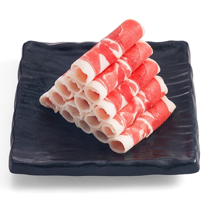 东来顺 内蒙古羔羊原切羊肉卷300g 火锅羊肉片 清真中华老字号