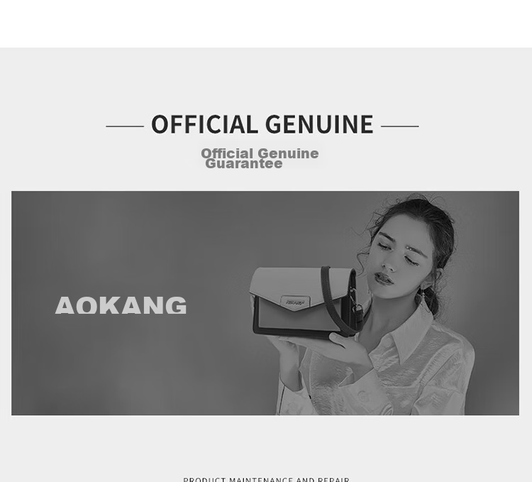 Aokang Women's Handbag, Trendy Top-Grain Leather Small Square Bag, Light Luxury Crossbody Shoulder Bag, Birthday 520 Gift for Girlfriend Or Wife 25