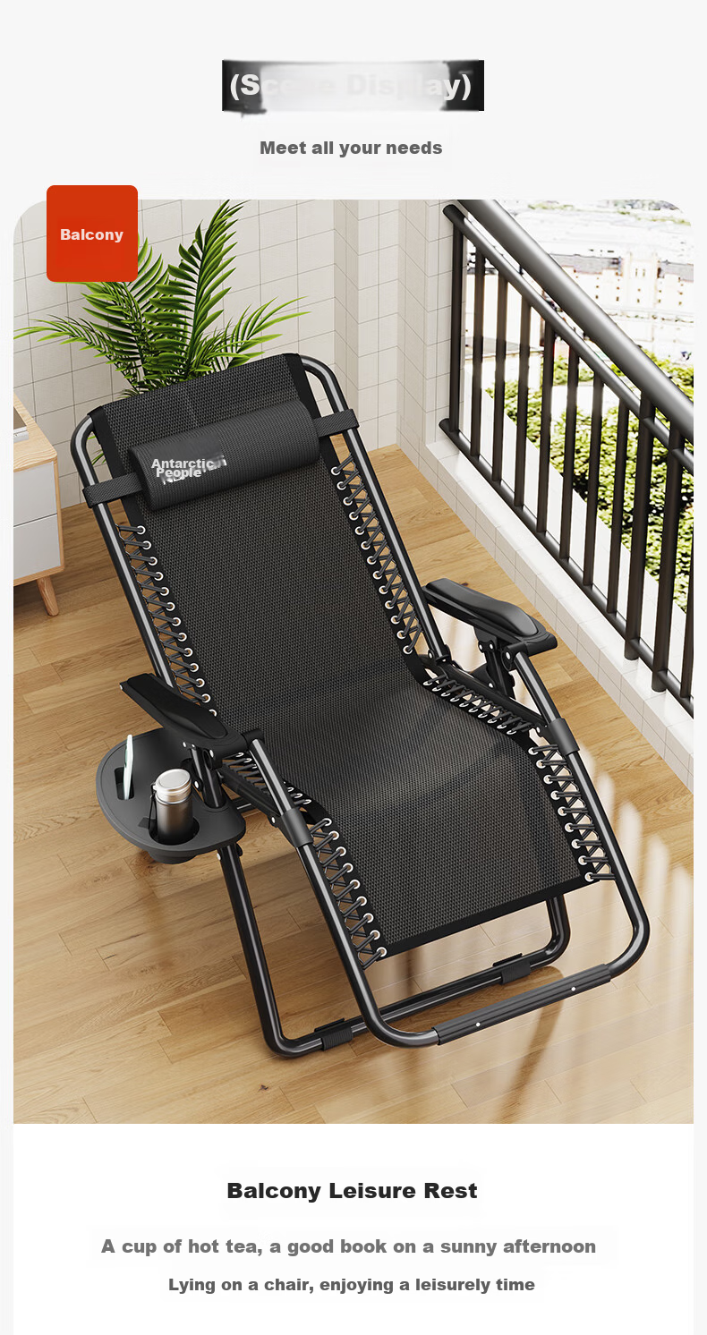 Nanjiren Folding Lounge Chair, Nap Chair, Office Siesta Chair, Backrest Lazy Chair, Leisure Chair, Home Recliner Bed 8