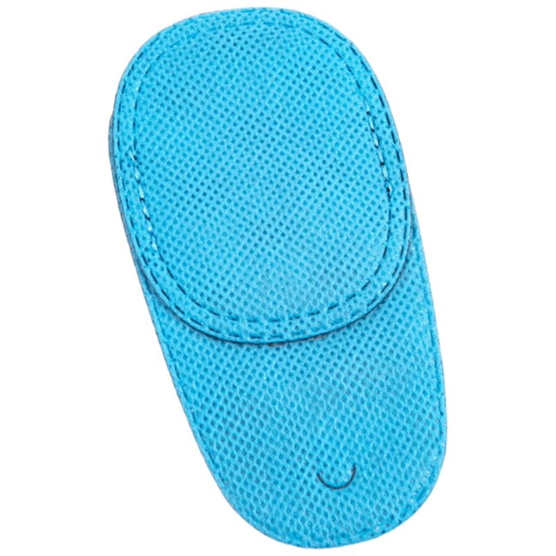 LOVECRAFT Myopia Light Blocking Full Coverage Children's Strabismus Training Correction Blindfold, Medium Size, Blue - 12 Pieces