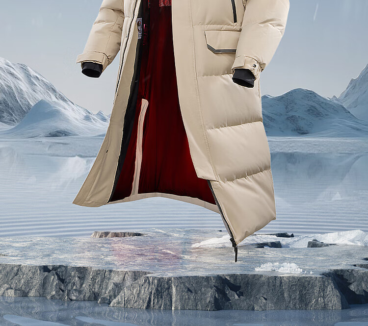 BOSIDENG [Guan Aideng Style] Extreme Cold Goose down Jacket for Men And Women, Couples Matching Long Hooded Warm Coat 18