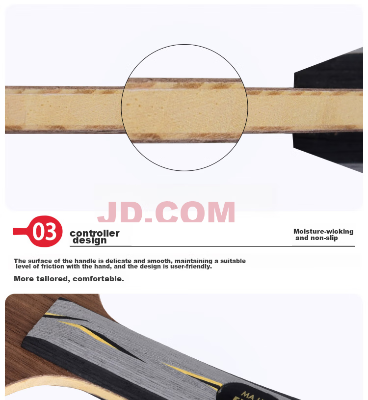 YASAKA YEO Professional Table Tennis Blade, Table Tennis Racket, Penhold Grip 9
