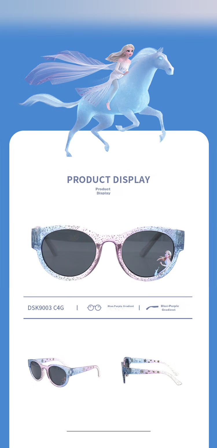 Disney Children's Sunglasses, Girls' Sunglasses, Kids' UV Protection Glasses, Children's Eyewear for Ages 6-12, Back-To Gift, School Supplies 13
