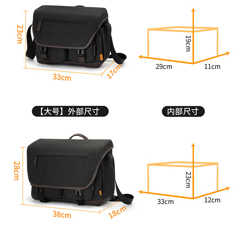 CWATCUN Vintage Shoulder Camera Bag, Large Capacity Crossbody Photography Backpack for Daily Commute And Travel 5