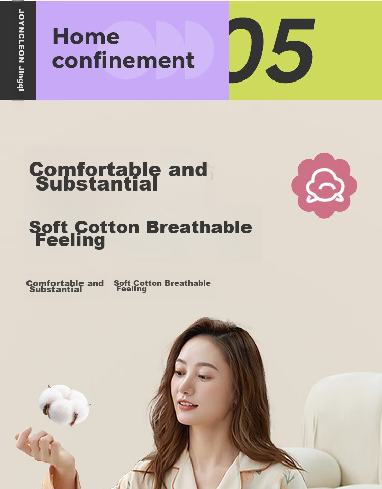 JOYNCLEON Maternity Pajamas, Soft And Breathable for Spring And Summer, Nursing Wear for Pregnant Women, Postpartum Loungewear, XL Jyz62756 1