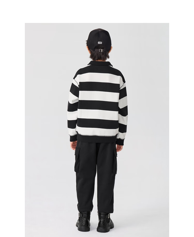 BALABALA Boys' Pants, Autumn And Winter Girls' Tapered Trousers, Children's Long Pants, Fleece-Lined, 24108207 3