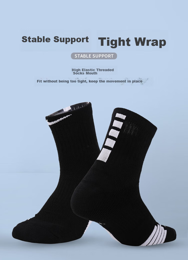 NIKE Elite Mid-Calf Basketball Socks, Black (1 Pair), SX7625-013 6