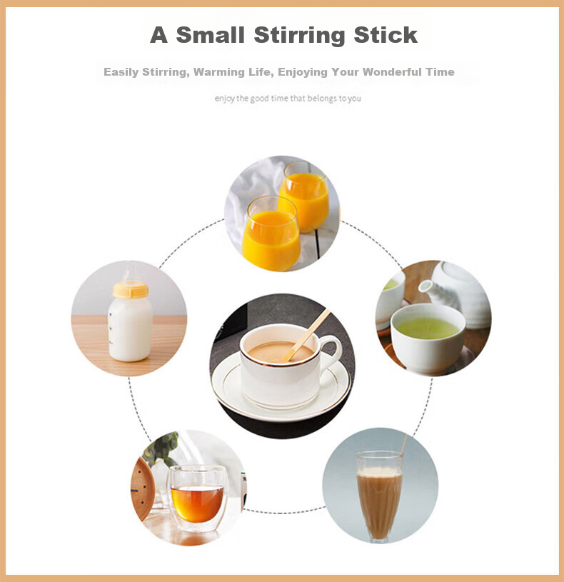 Jiamo Biodegradable Disposable Straws Individually Wrapped Single Pack 100 Straws for Pregnant Women And Children Natural Wood Color 3