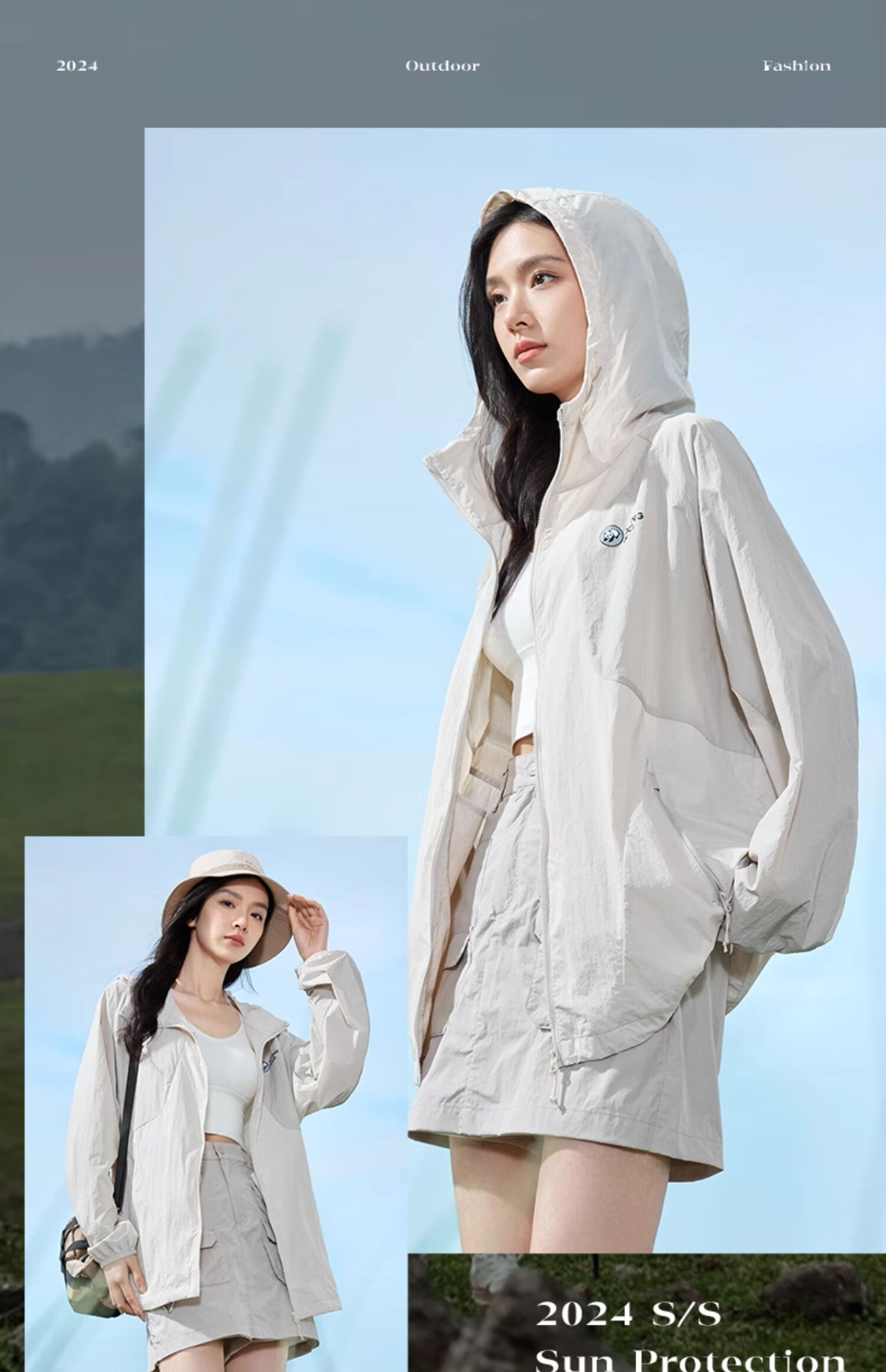 CAMEL Outdoor Sun Protection Jacket Colorblock Unisex Original Yarn UV Protection Lightweight Colorblock Sun Protection Coat A34BF00020 3XL 15
