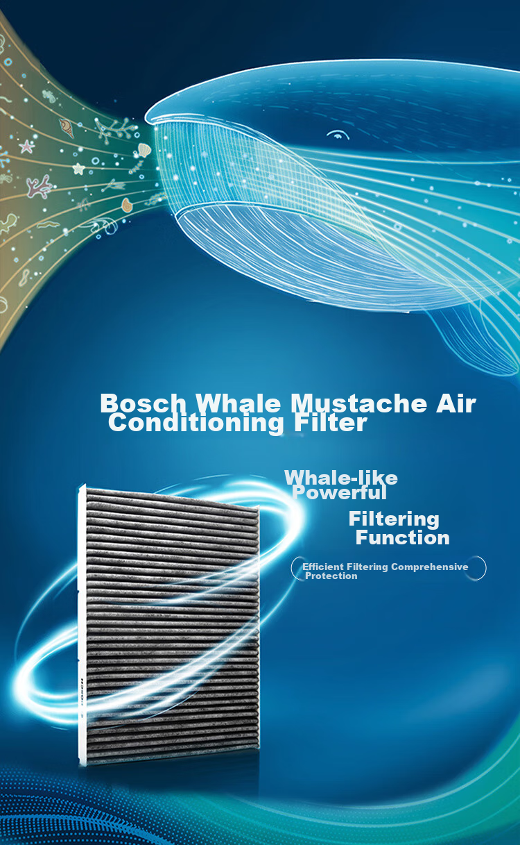 BOSCH Air Conditioning Filter Element 5725 for Nissan Sylphy, Bluebird, Tiida, GTS, Qichen D60, Chengu, Infiniti ESQ 2