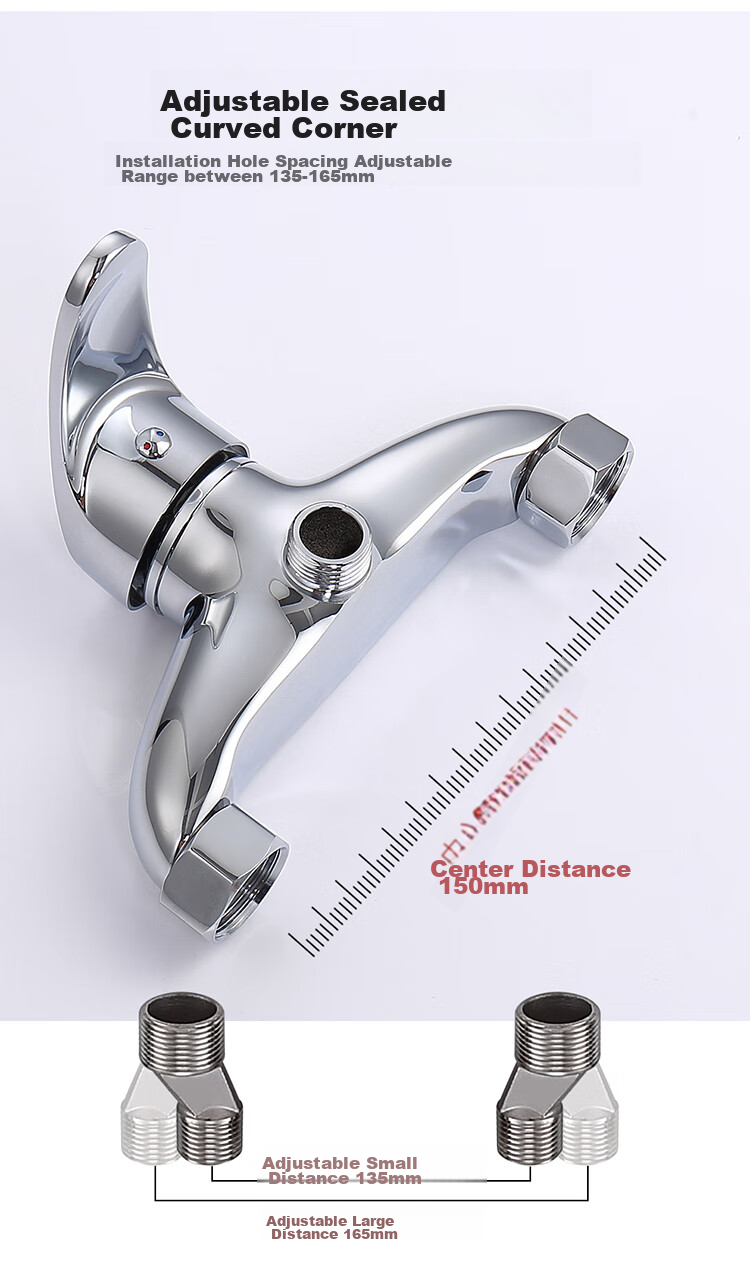 Larsd Shower Mixing Valve Set, Shower Faucet And Showerhead Set, Copper Body Bathroom Cold And Hot Mixing Valve LD72031 10