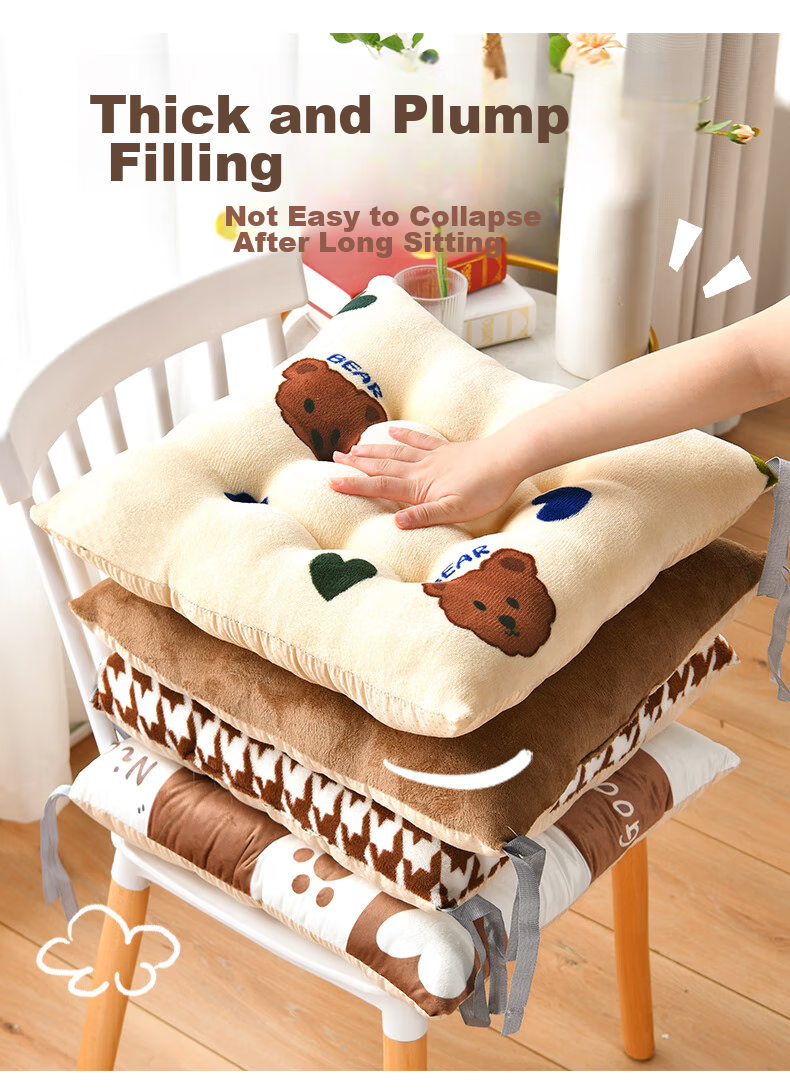 Jingxun Chair Cushion, High School Student Seat Pad, Classroom Stool, Office Chair Cushion, Long-Sitting Aid 3