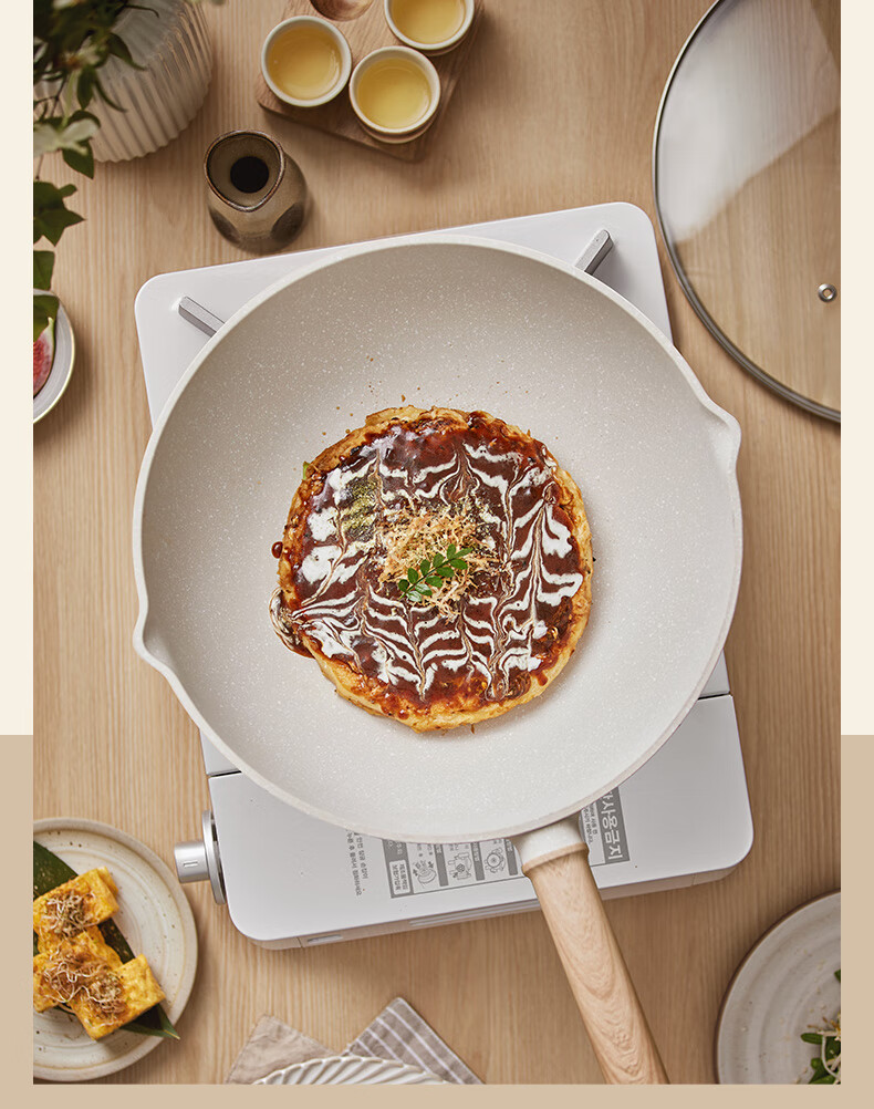 SUPOR SUPOR Cookware Set, Maifanshi Color Non-Stick Pan, Compatible with Gas And Induction Stoves, Wok, Milk Pot, Frying Pan TP2302E 9