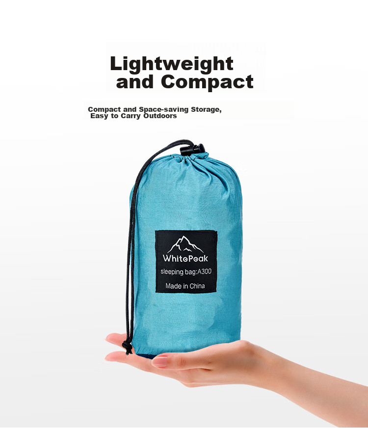 WhitePeak Adult Outdoor Travel Winter Four-Season Warm Camping Double Sleeping Bag with Hollow Cotton and Dirt Isolation 1KG 2