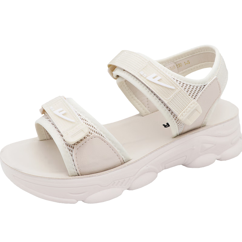 Warrior Women's Outdoor Casual Sports Sandals, Versatile Breathable Beach Shoes for Students, WSL(WZ)-0297 Beige, Size 36
