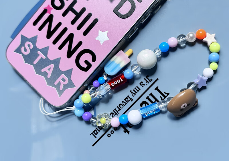 Jiangming Phone Lanyard, Short Woven Strap, Wrist Strap, Handheld Anti-Loss Cord, Decorative Bracelet, Wrist Phone Cord, Anti-Loss And Drop-Resistant, High-End Fashionable Wrist Short Style, Versatile with Padding 3