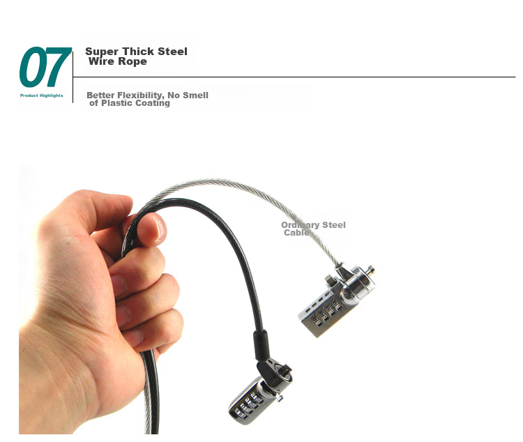 NVV Laptop Lock, Suitable for HP Nano And Lenovo Laptops with Small 6*2.5mm Holes, Anti-Theft Lock, Security Password Lock NL-13 13