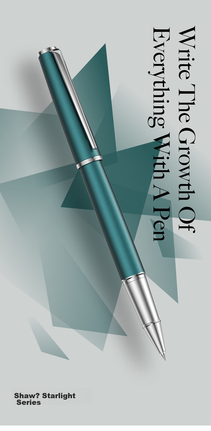 Bernard Shaw Mid-Autumn Festival And National Day Gift Ballpoint Pen High-End Luxury [Starry] Pine Green Premium Refill Gift Box Set for High-End Business Office Me 1