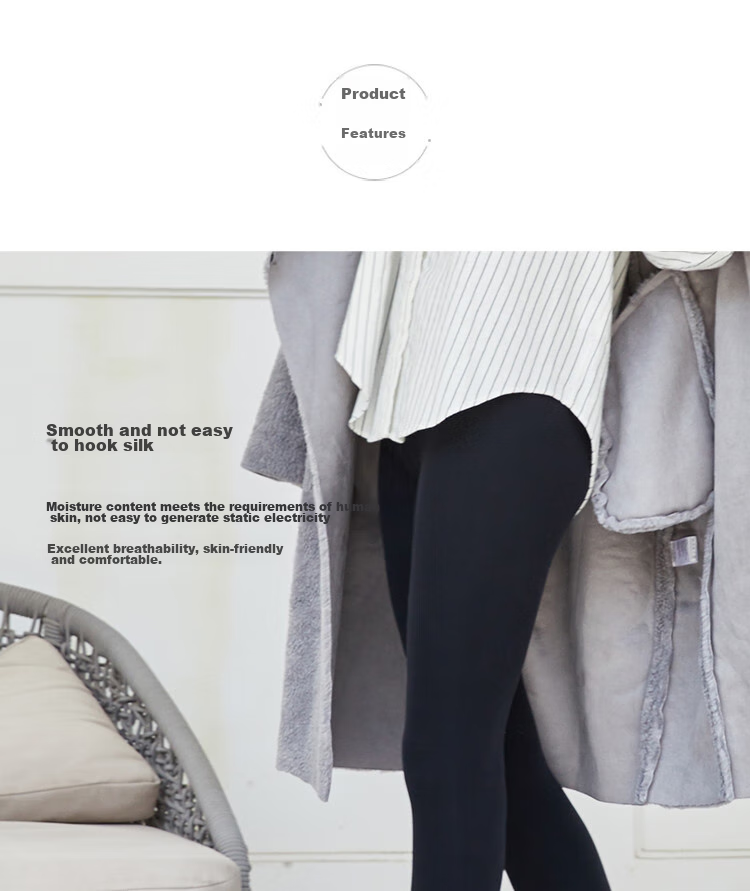 Afandi [Spring New Customizable Cut] Women's Seamless Thick Tights, Mid-Thick Leggings Socks 5