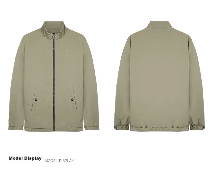 TRIES Men's Padded Jacket, Autumn And Winter Warm Embroidered Coat, Thick Windproof Stand-Collar Cotton Outerwear for Me 13