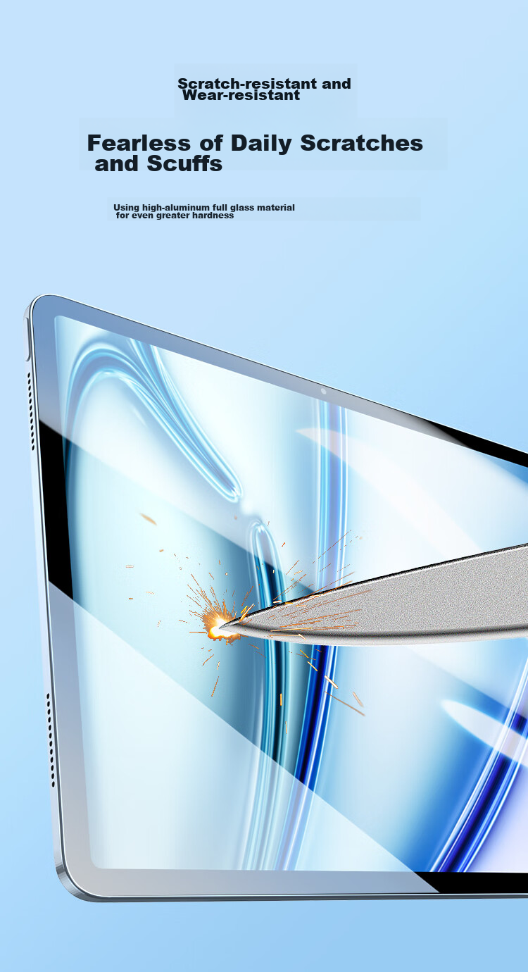 BOSQING Tempered Glass Screen Protector for IPad 6/5, HD Clear Film for IPad Pro 9.7-Inch Apple Tablet, Full Coverage Anti-Drop Anti-Fingerprint Protective Film for 2017/18 Models 5