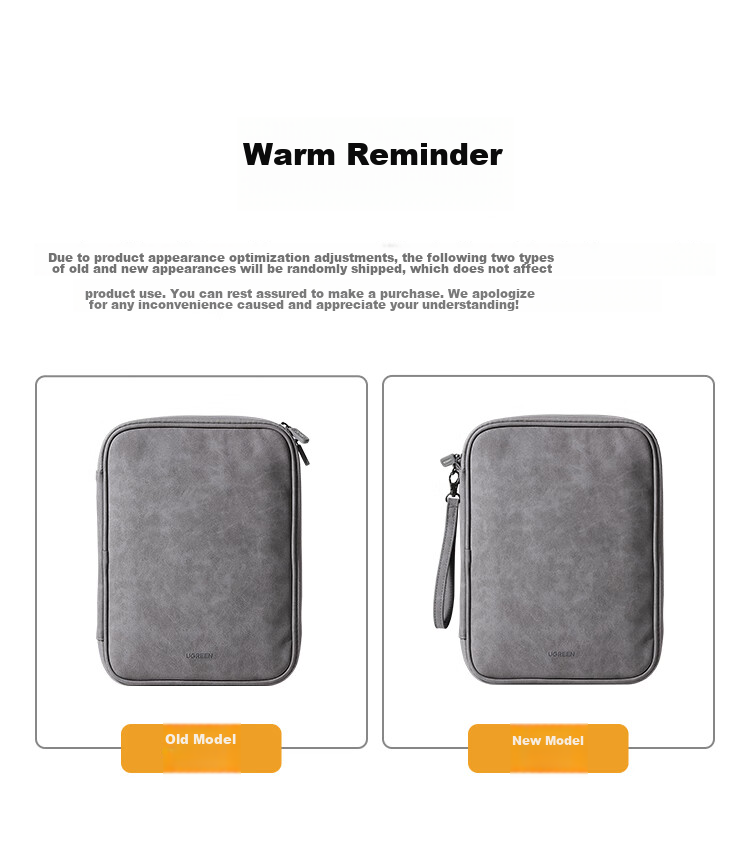 UGREEN IPad Pro Tablet Storage Case, 11-Inch Inner Sleeve, Protective Cover, Computer Accessory, Keyboard Portable Storage Bag, Suitable for Apple/Lenovo/Xiaomi/Huawei Tablets 19