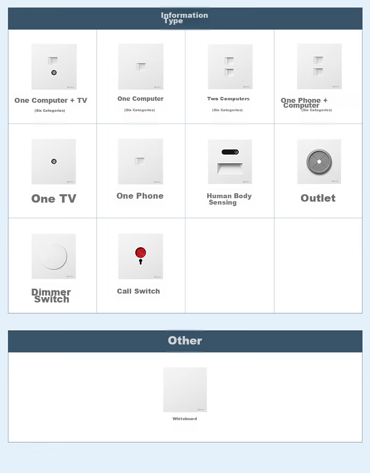 BULL Switch Socket, G57 Butterfly Ultra-Thin, 10A Four-Hole Socket, 86-Type Panel, G57Z222, Twilight Snow White 15