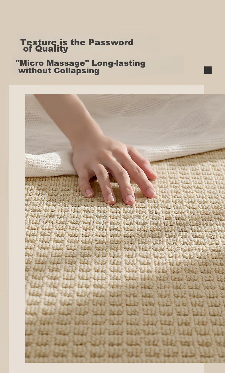 Dajiang Bedroom Bedside Rug, Wool Light Luxury High-End Feel, End-Of Rug, Long Strip Bedrug, 60x180cm 14
