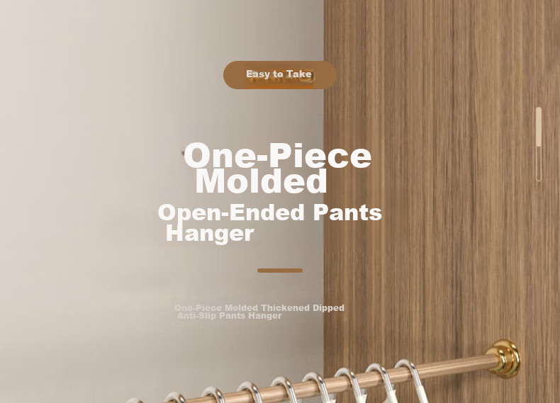 40K Stainless Steel Non-Slip Goose-Shaped No-Trace Multi-Functional Pants Hangers, 10 Black Pieces 1