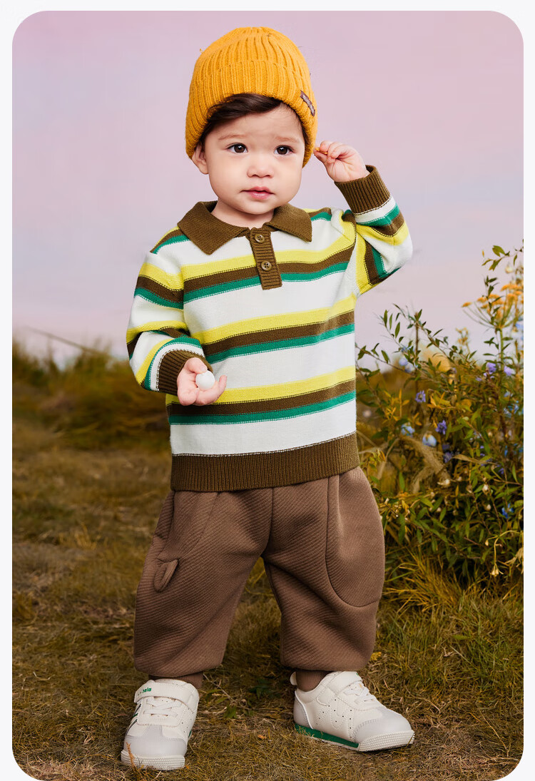 Minibala Children's Sweater for Boys And Girls, New Autumn/Winter 2024 Knitted Sweater Collectio 13
