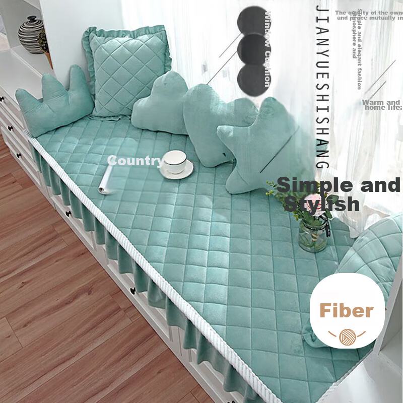 AVIVI Window Seat Cushion, Balcony Pad, All-Season Use, Rosewood Sofa Cushion Cover, Throw Pillow, 70*150 Cm, Sky Blue