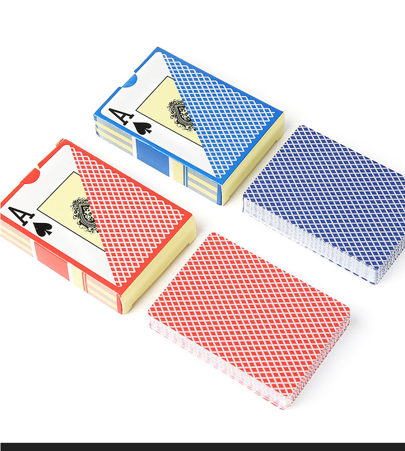 Miaoji Texas Hold'em Plastic Playing Cards, Waterproof Frosted PVC Large Print Poker Cards [Red And Blue, 12 Decks] MJ8377 3