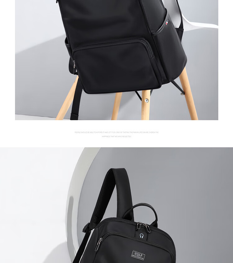 GOLF Backpack for Men, Casual 14-Inch Laptop Backpack, Water-Resistant Commuter Travel Backpack for Students And Outings 23