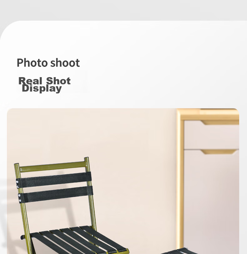 Grsaed Outdoor Folding Stool, Thickened Portable Small Stool, Fishing Chair, Bench, Travel Folding Chair, Army Gree 12
