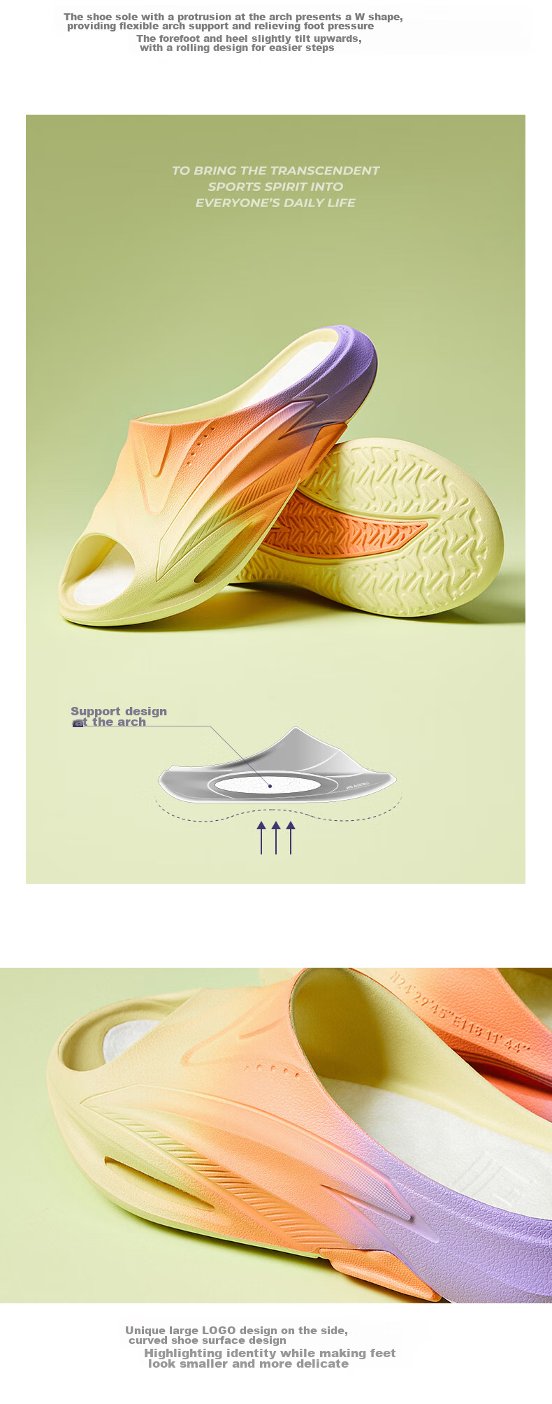 Anta Nitrogen Bubble Slippers Beach Sandals Men's Indoor Lightweight Soft Sole Outdoor Casual Basketball Slides 16