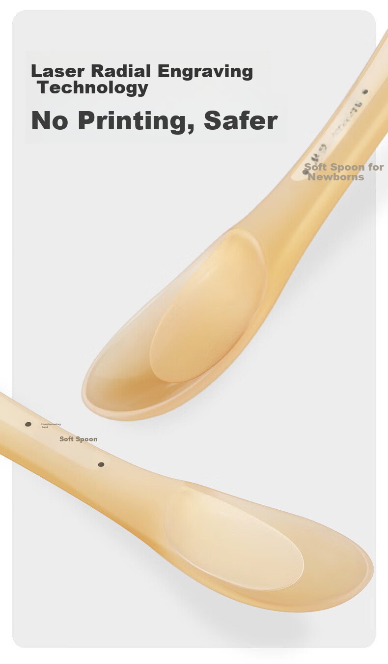Shixi Newborn Silicone Soft Spoon, Fruit Puree And Rice Paste Spoon, Baby Water And Milk Feeding Spoon, Complementary Food Spoon, Children's Tableware 18