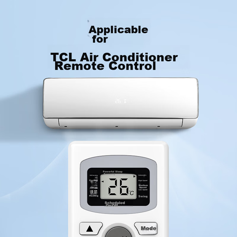 Yeebarle Universal Remote Control for TCL Air Conditioners, Compatible with Wall-Mounted Units, Ceiling-Mounted Units, Multi-Unit Systems, Window Units, Cooling And Heating Central Air Conditioning, Model 5425