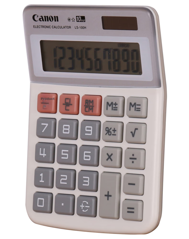 Canon LS-100H Financial Office Calculator, Desktop Stylish Creative Small Calculator 10