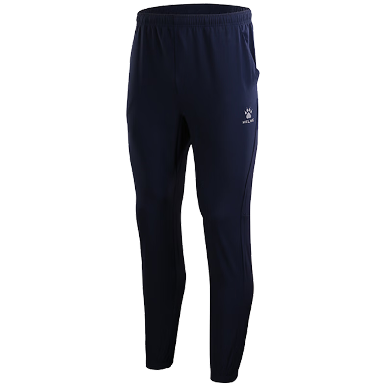 KELME Quick-Dry Sports Pants Summer Lightweight Breathable Antibacterial Jogger Woven Casual Trousers Agate Black L