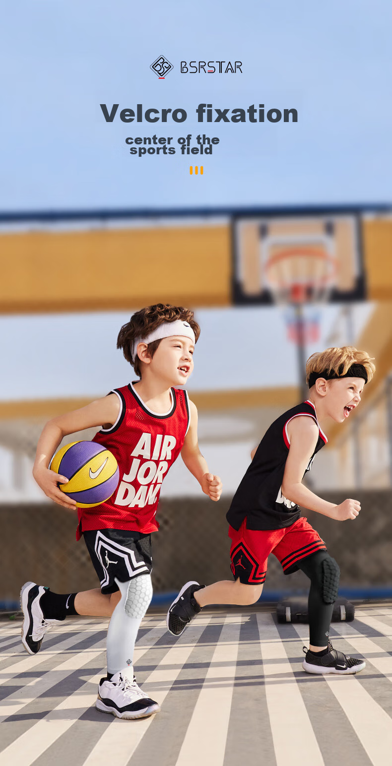 Bestray Children's Knee Pads, Basketball Fall Prevention, Sports-Specific Soccer Elbow Pads, Socks, Honeycomb Professional Impact Protection Gear Set 5