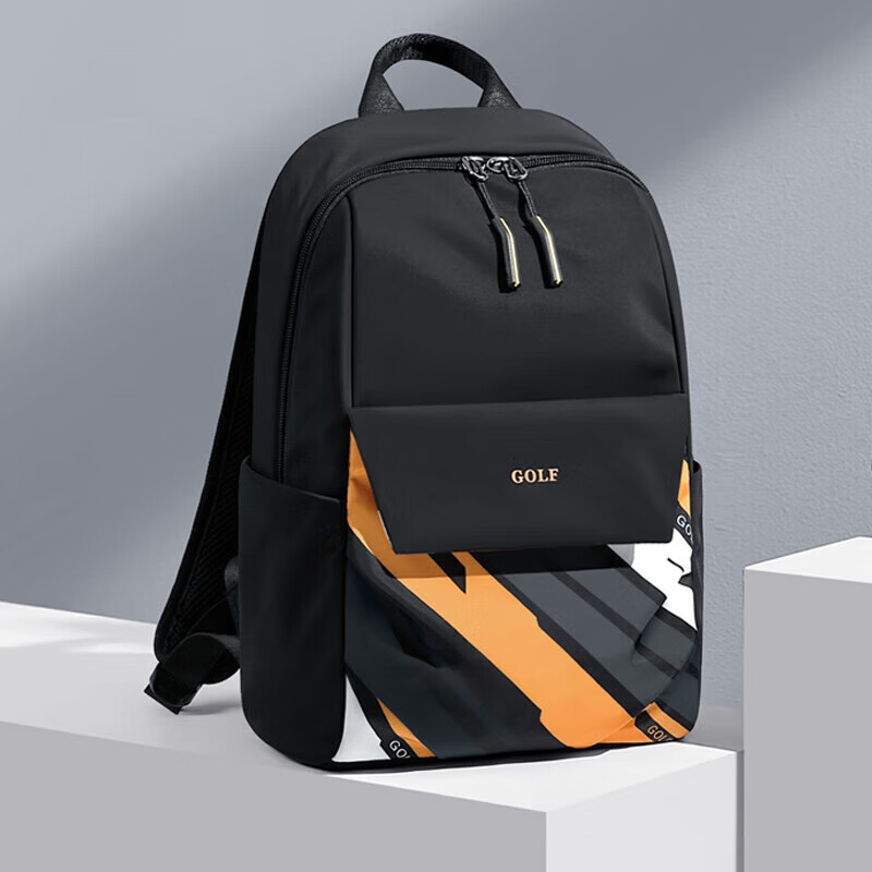 GOLF Backpack for Men And Women, Travel Bag, Student Schoolbag, Casual IPad Bag, Water-Resistant Outdoor Sports Small Backpack