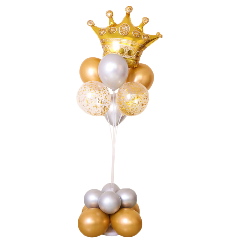 Duomeiyi Balloon Birthday Scene Decoration, Birthday Balloon Decorations, Grand Opening, Anniversary Celebration Party Decorations, Floor-Standing Gold Foil