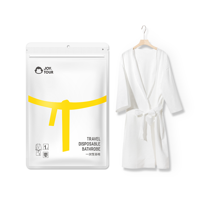 JOYTOUR Disposable Bathrobe Cotton Washless Pajamas Unisex Travel Hotel Sauna Steam Hot Spring Essential