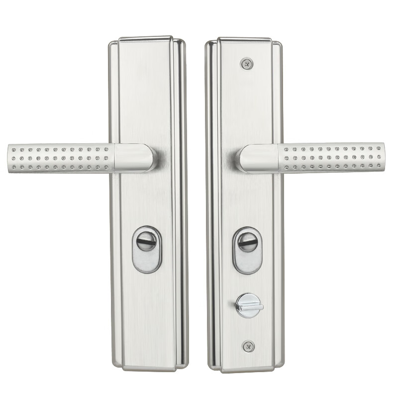 Chugong Stainless Steel Anti-Theft Door Lock Handle Panel, Thickened Handle, Entrance Door Pull Handle Lock, Universal Panel Handle 4