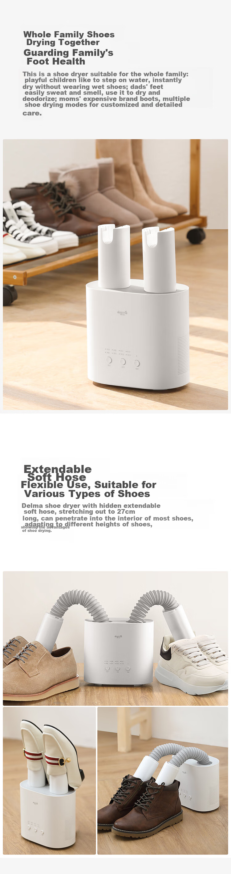 Deerma Compact Dehumidifier Box, Reusable Dehumidifier, Drying And Moisture-Proof Dehumidifier CS50M 6