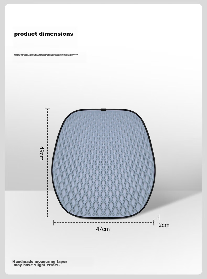 BIMLL Summer Seat Cushion, Honeycomb Gel Ice Pad, Chair Mat, Office Long-Sitting Car Breathable Silicone Cooling Pad, Butt Pad 8