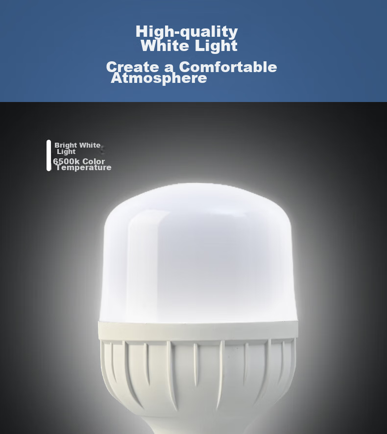 CHNT LED Bulb, Energy-Saving Lamp, E27 Screw Base, for Home And Commercial Use, High-Power Light Source, 28W Cool White Light, Column Bulb 6