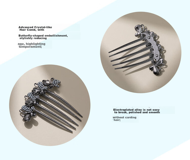 CHIMERA Hair Bun Maker, Back-Of Hair Clip, High-End Hair Accessory for Women, Hair Comb, Birthday Gift for Girls 21