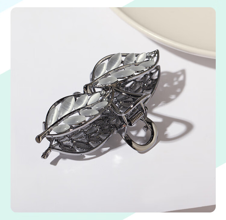CHIMERA Leaf Hair Claw Clip, High-End Hairpin for Women, Shark Clip for Ponytails, Hair Accessory, Birthday Gift for Girls 9