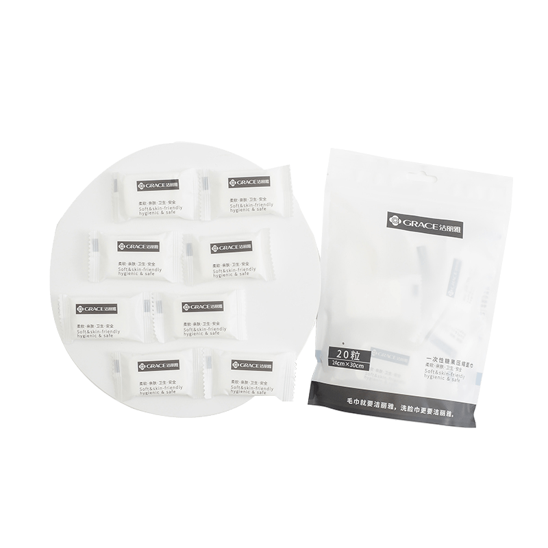 Grace Travel Compressed Towels, Disposable Face Towels for Travel, Thick And Large Face Cleaning Towels, Portable Pack of 20 Pieces